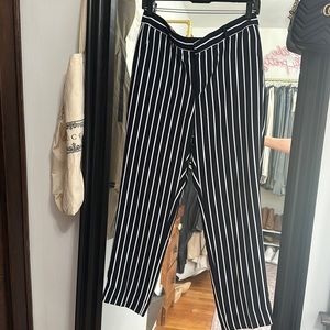 Banana Republic Avery Navy Striped Dress Pant Size 6